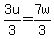 3u%2F3=7w%2F3