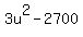 3u%5E2+-+2700