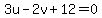 3u-2v%2B12=0