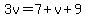3v=7%2Bv%2B9