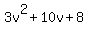 3v%5E2%2B10v%2B8