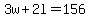 3w%2B2l=156
