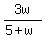 3w%2F%285%2Bw%29