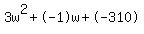 3w%5E2%2B-1w%2B-310