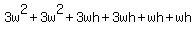3w%5E2%2B3w%5E2%2B3wh%2B3wh%2Bwh%2Bwh