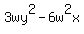 3wy%5E2-6w%5E2x