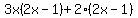 3x%282x-1%29%2B2%282x-1%29