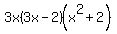 3x%283x-2%29%28x%5E2%2B2%29