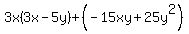 3x%283x-5y%29%2B%28-15xy%2B25y%5E2%29