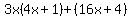 3x%284x%2B1%29%2B%2816x%2B4%29