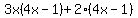 3x%284x-1%29%2B2%284x-1%29