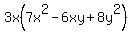 3x%287x%5E2-6xy%2B8y%5E2%29
