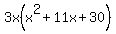 3x%28x%5E2%2B11x%2B30%29