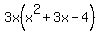 3x%28x%5E2%2B3x-4%29