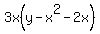 3x%28y+-x%5E2+-+2x%29