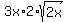 3x%2A2%2Asqrt%282x%29%29