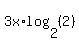 3x%2Alog%282%2C%282%29%29