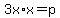 3x%2Ax=p