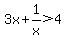 3x%2B1%2Fx+%3E+4