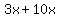 3x%2B10x