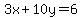 3x%2B10y=6