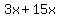 3x%2B15x