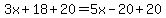 3x%2B18%2B20=5x-20%2B20