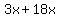 3x%2B18x