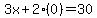 3x%2B2%280%29=30
