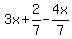 3x%2B2%2F7-4x%2F7