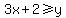 3x%2B2%3E=y