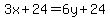 3x%2B24=6y%2B24