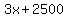 3x%2B2500