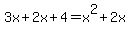 3x%2B2x%2B4=x%5E2%2B2x