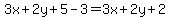 3x%2B2y%2B5-3=3x%2B2y%2B2