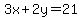 3x%2B2y=21