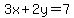 3x%2B2y=7