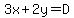 3x%2B2y=D