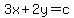 3x%2B2y=c
