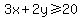 3x%2B2y%3E=20