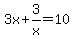 3x%2B3%2Fx=10