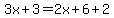 3x%2B3=2x%2B6%2B2