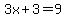 3x%2B3=9