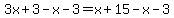 3x%2B3-x-3=x%2B15-x-3