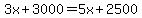 3x%2B3000=5x%2B2500