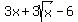3x%2B3sqrt%28x%29-6