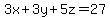 3x%2B3y%2B5z=27