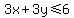 3x%2B3y%3C=6