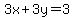 3x%2B3y=3