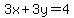 3x%2B3y=4